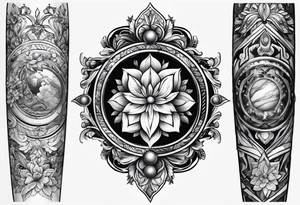 a marble arm tattoo idea