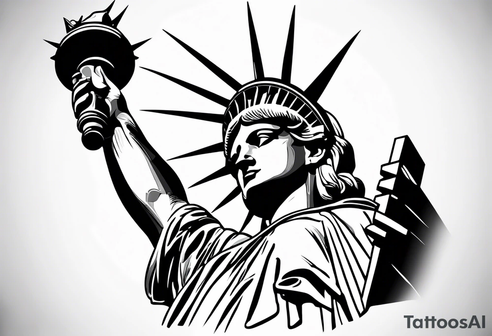 Statue of liberty tattoo idea