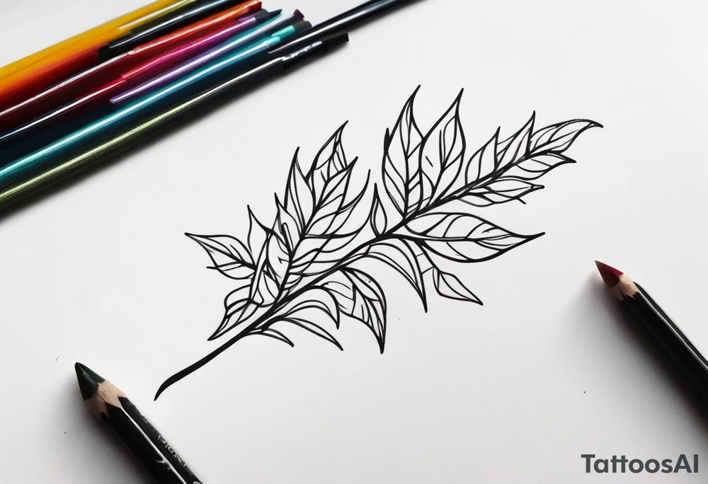 Spiky Vine tattoo idea
