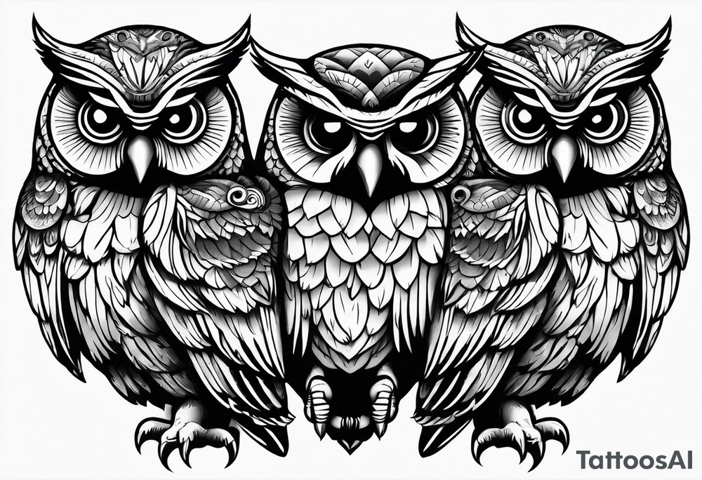 Owls
Hear no evil, see no evil, speak no evil tattoo idea Owls
Hear no evil, see no evil, speak no evil tattoo idea