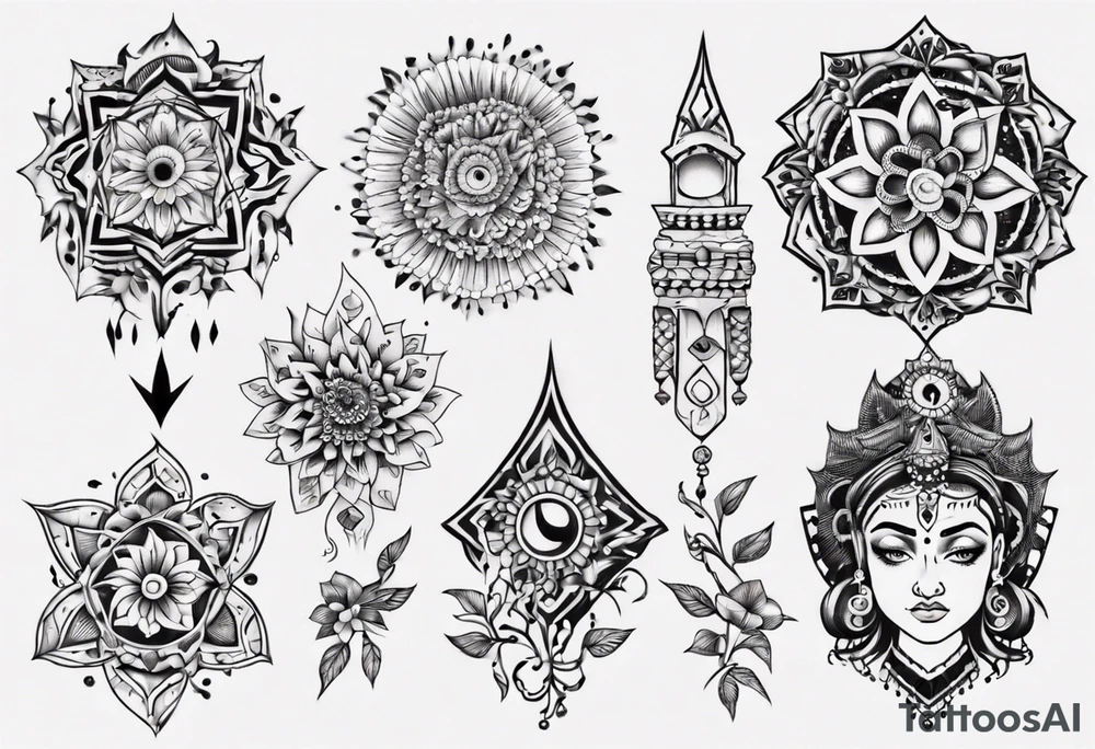 Name Neha tattoo idea