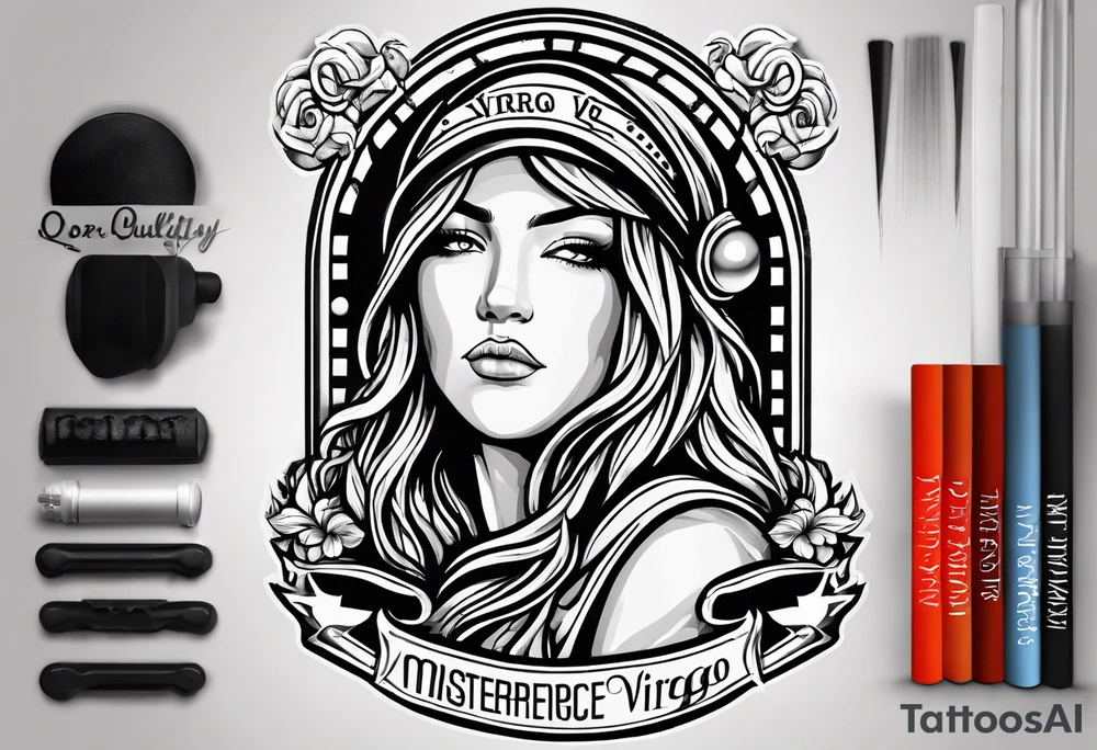 september virgo logo, birth year 2005, birth place detroit , women’s basketball player tattoo idea