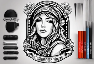 september virgo logo, birth year 2005, birth place detroit , women’s basketball player tattoo idea