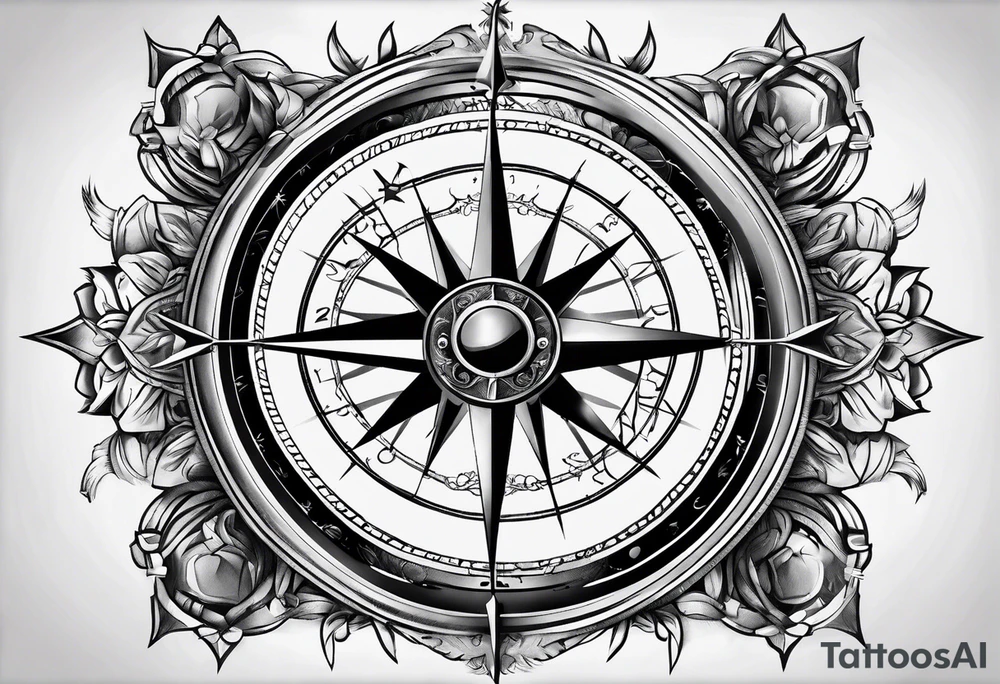 Compass + "Invictus" tattoo idea