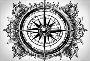 Compass + "Invictus" tattoo idea