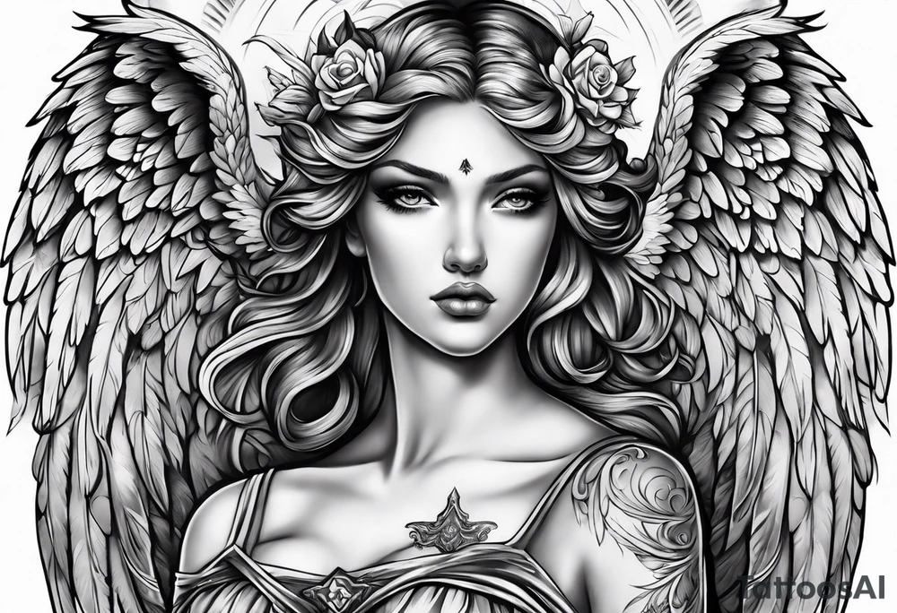 angel tattoo idea