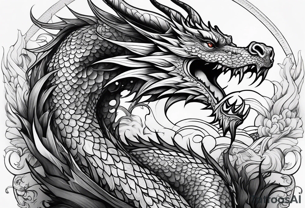 dragon tattoo idea