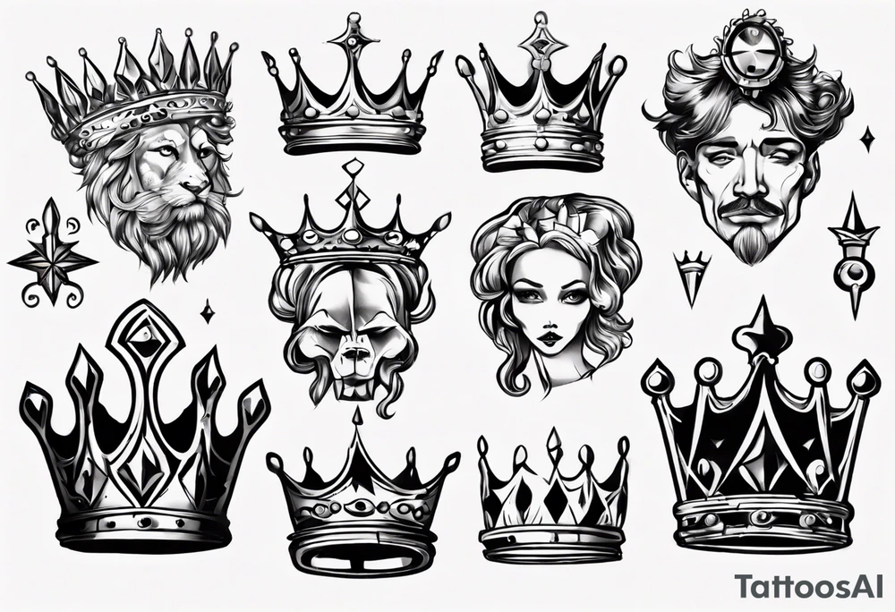 a kings crown tattoo idea