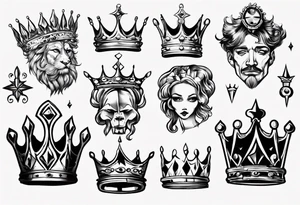 a kings crown tattoo idea
