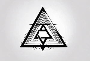 The valknut symbol attached to a wolf. tattoo idea