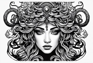 Medusa looking into you tattoo idea