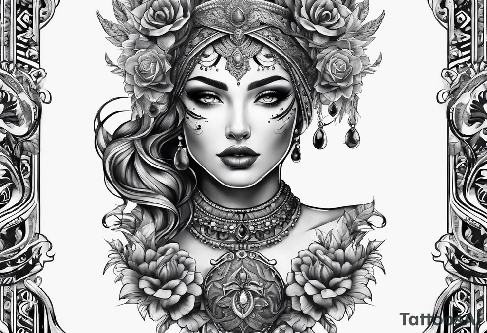 Full leg tattoo design tattoo idea