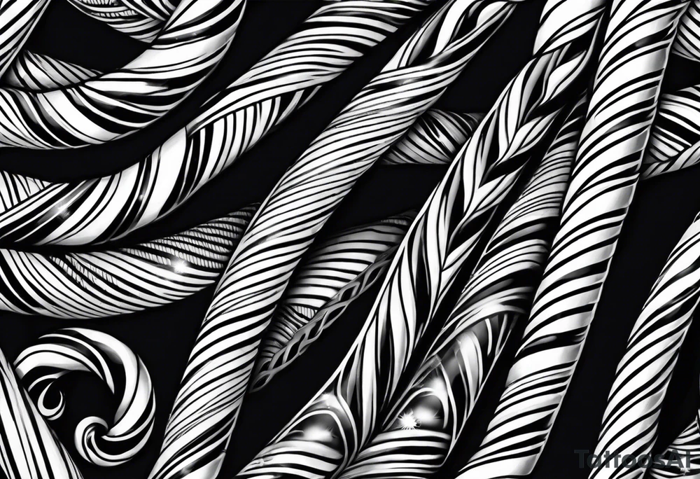 candy canes tattoo idea