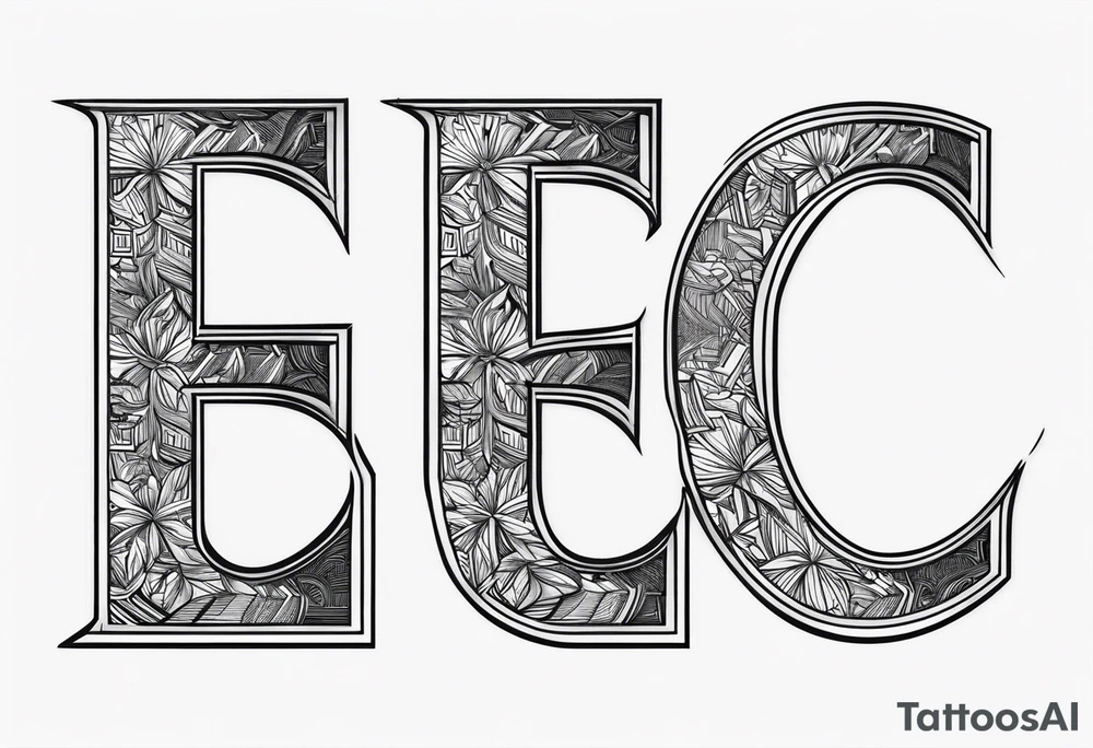 3 letter (FFC) tattoo idea