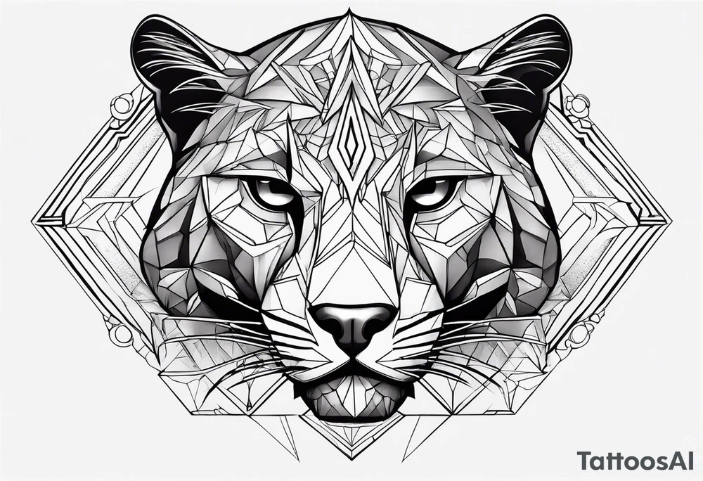 1995 panther black tattoo idea