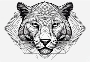 1995 panther black tattoo idea