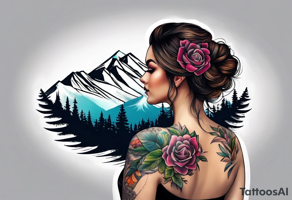 Pennsylvania mountains tattoo idea
