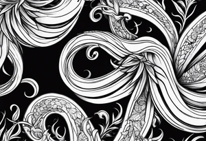 tentacles and weed tattoo idea