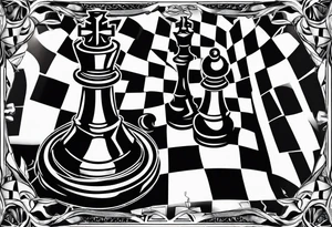 Chess board tattoo idea