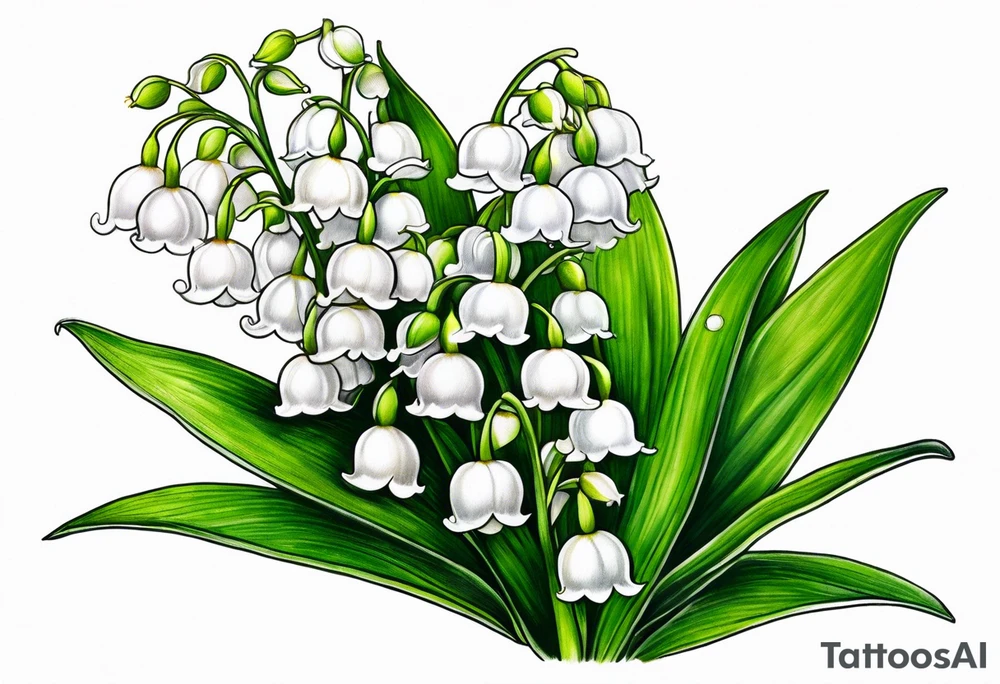 lily of the valley, taxus bacata tattoo idea