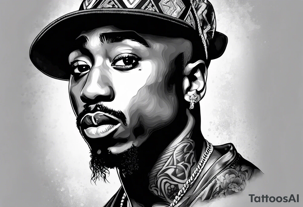 2pac tattoo idea