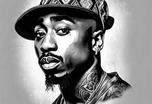 2pac tattoo idea