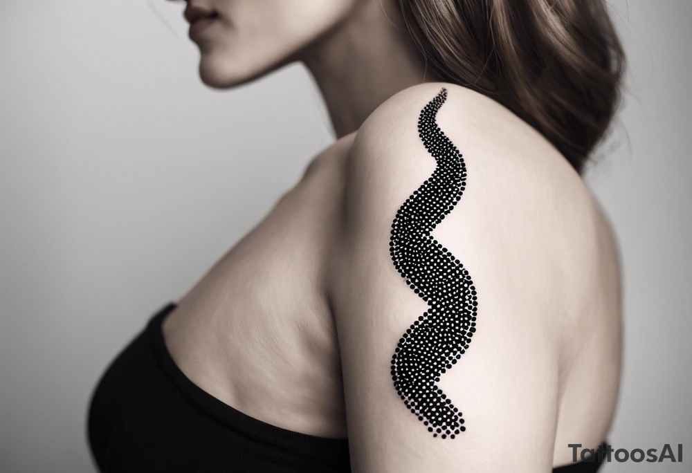 minimalist dna tattoo idea