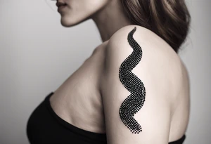 minimalist dna tattoo idea