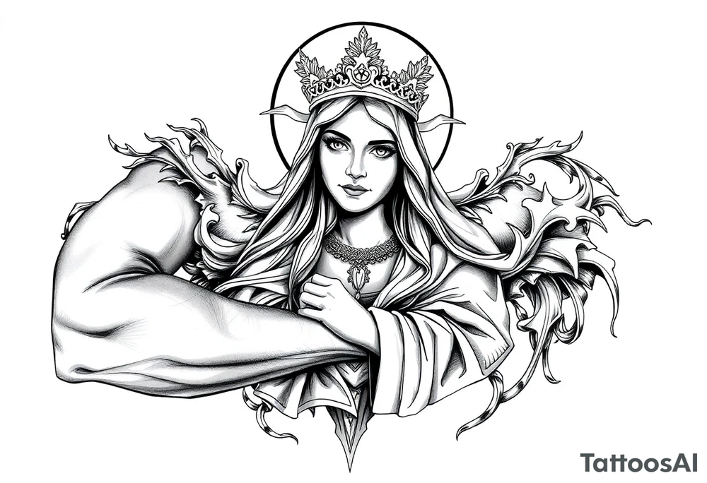 Blessed saint barbara tattoo idea