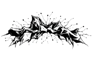 Confusion and pressure in thin lines tattoo idea