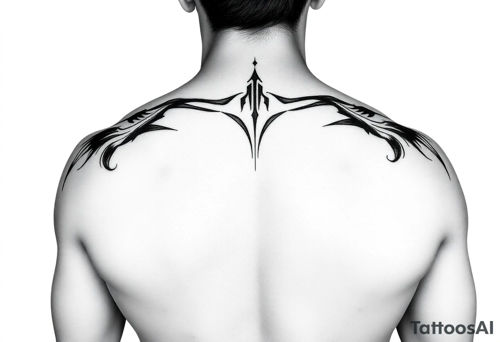 Fully naked lady with big boobs tattoo idea