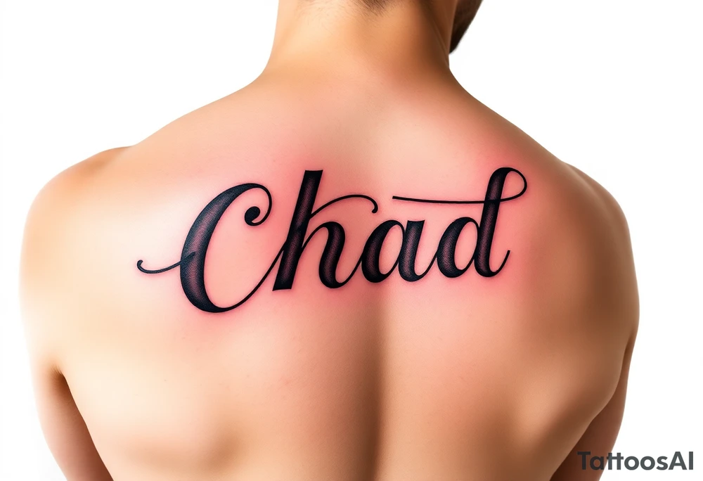 Boyfriend name chad tattoo idea