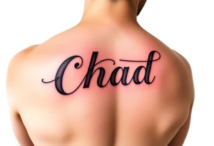 Boyfriend name chad tattoo idea