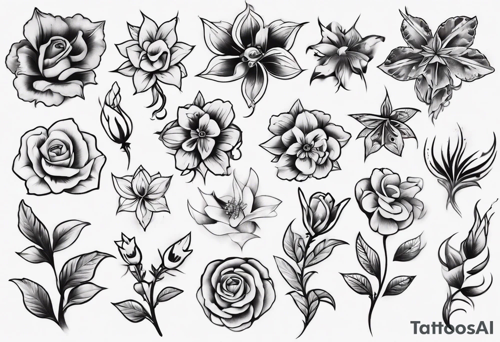 Flowers tattoo idea
