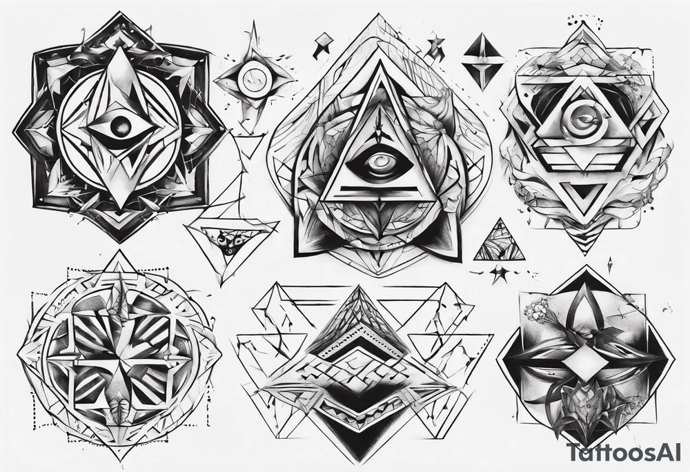 Geometrical tattoo idea