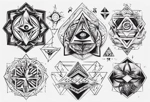 Geometrical tattoo idea