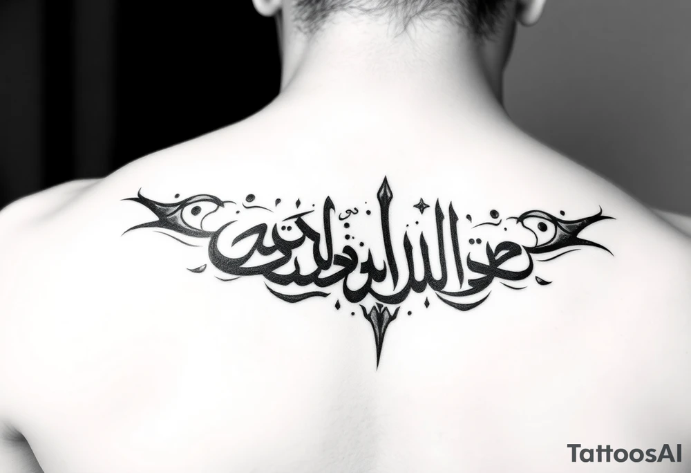 arabic style tattoo tattoo idea