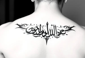 arabic style tattoo tattoo idea