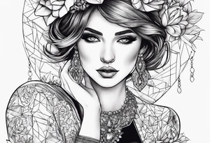 ballerina jewelry box tattoo idea