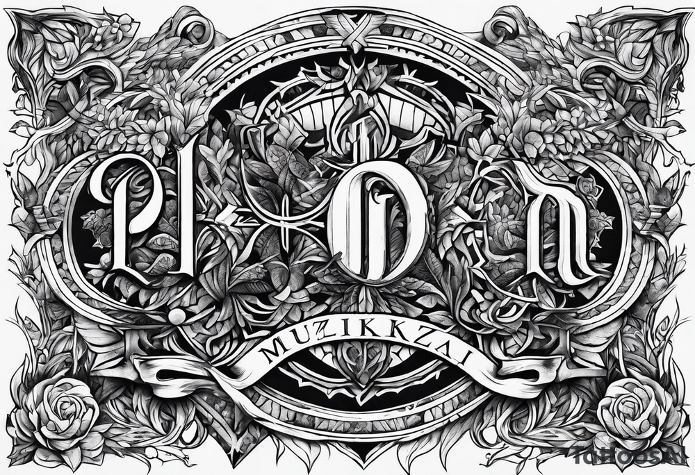 Pagan letters tattoo idea