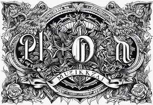 Pagan letters tattoo idea