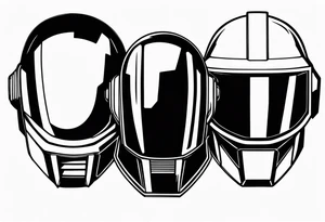 daft punk band tattoo idea