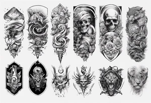 men's sleeve tattoo idea