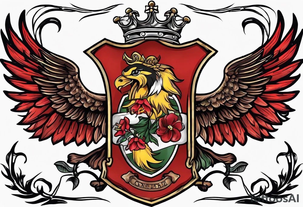 Prentice Family Crest tattoo idea