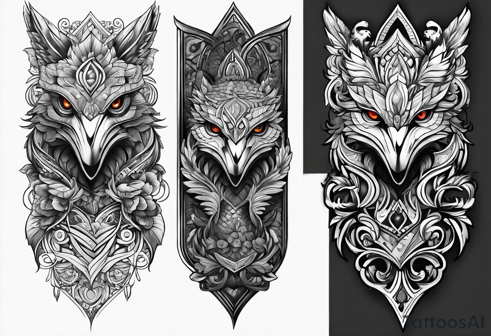 Birdoak tattoo idea