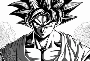 Son goku tattoo idea