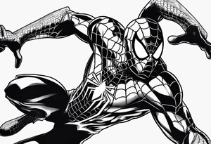 Spider-Man, darkness, animal tattoo idea