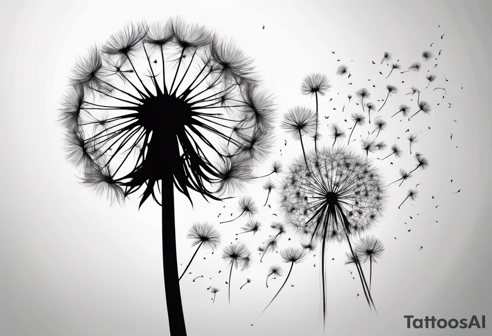 Dandelion tattoo idea