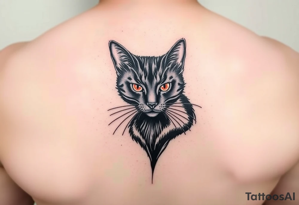 Black Cat tattoo idea