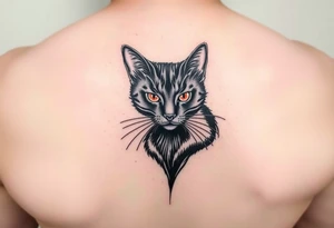 Black Cat tattoo idea